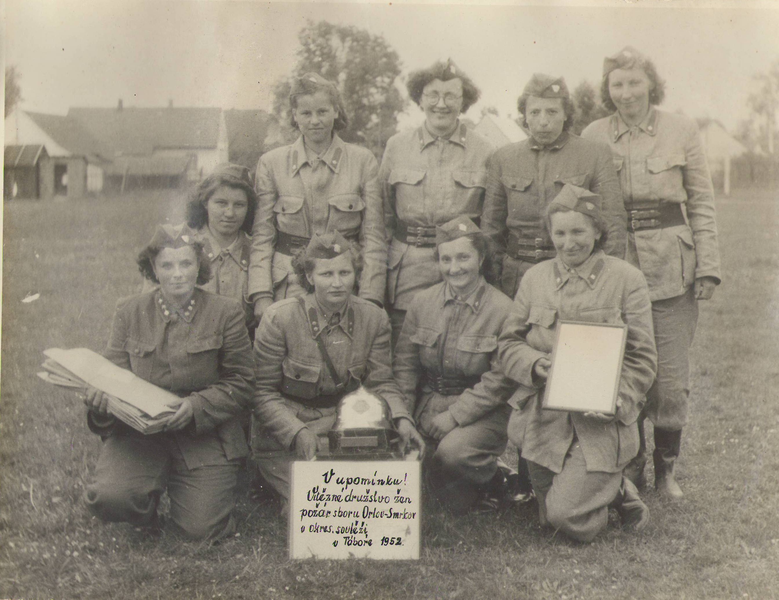 Rok 1952 - Vítězné družstvo v okresní soutěži